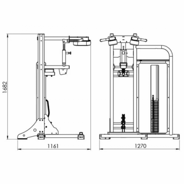 EXIGO Standing Calf Raise 150kg / 330lb Weight Stack - Image 2