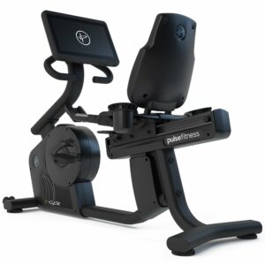 PULSE FITNESS Premium Recumbent Bike with 18.5in Touchscreen Console