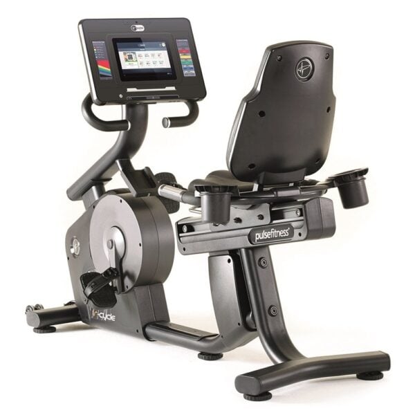 PULSE FITNESS Club Line Recumbent Bike with 10.1in Touchscreen Console - Image 4