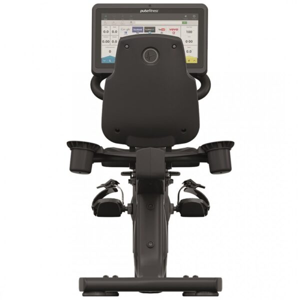 PULSE FITNESS Premium Recumbent Bike with 18.5in Touchscreen Console - Image 4