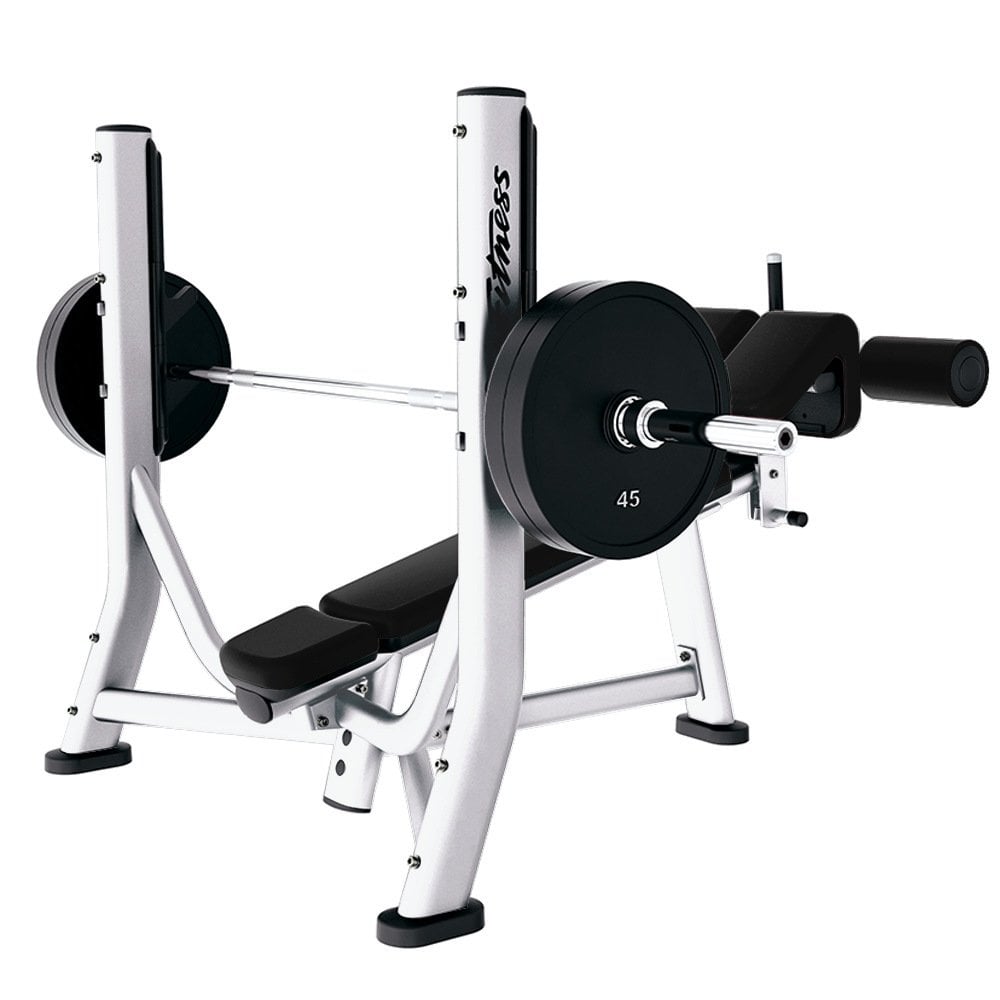 Life fitness olympic bench best sale