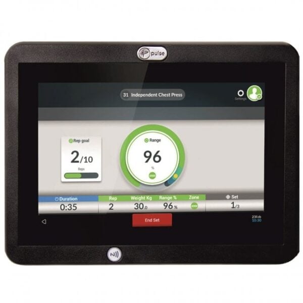 PULSE FITNESS Premium Line Shoulder Press (Ind. Arm) with 10.1in Touchscreen Console - Image 2