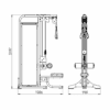 EXIGO Dual Cable Lateral Pulldown 125kg / 275lb Weight Stack