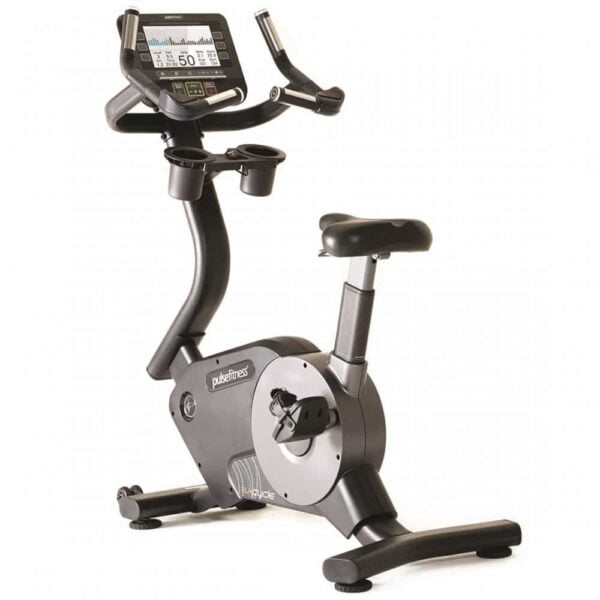 PULSE FITNESS Club Line Upright Bike with 10.1in Console - Image 5
