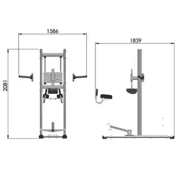 EXIGO Plate Loaded Donkey Calf Raise - Image 2
