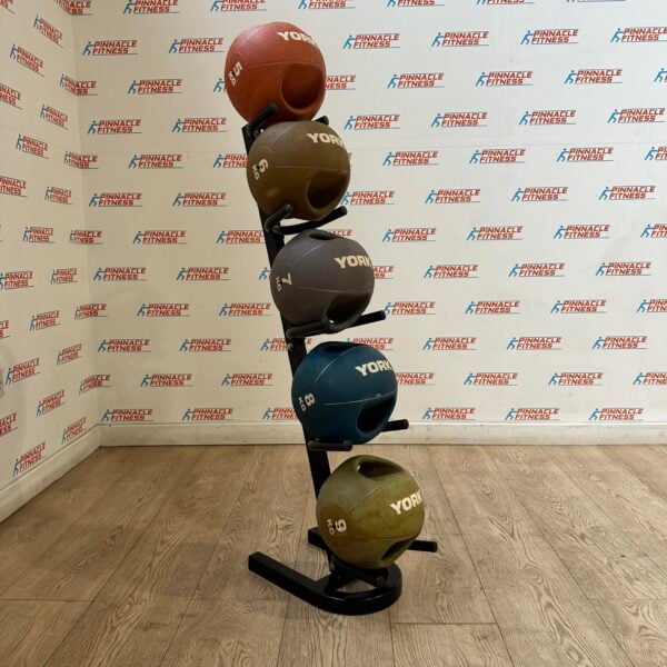 YORK MEDICINE BALLS WITH HANDLES AND STORAGE RACK - Image 3