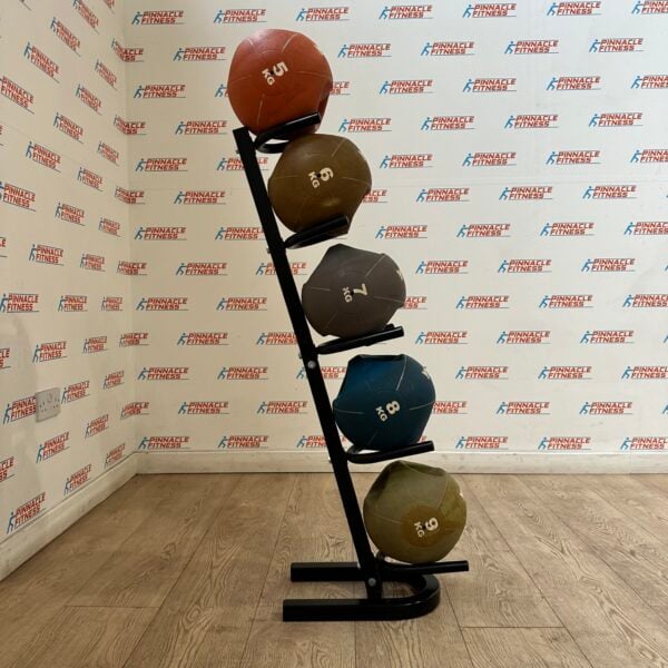 YORK MEDICINE BALLS WITH HANDLES AND STORAGE RACK - Image 4
