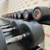 Life Fitness Urethane Dumbbell Set 2kg to 40kg with 2 Escape Storage Racks