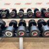 Life Fitness Urethane Dumbbell Set 2kg to 40kg with 2 Escape Storage Racks