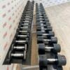 Life Fitness Urethane Dumbbell Set 2kg to 40kg with 2 Escape Storage Racks