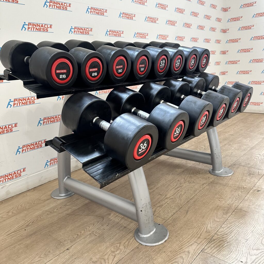 ESCAPE SBX DUMBBELL SETS 26kg to 40kg & RACK - Image 3
