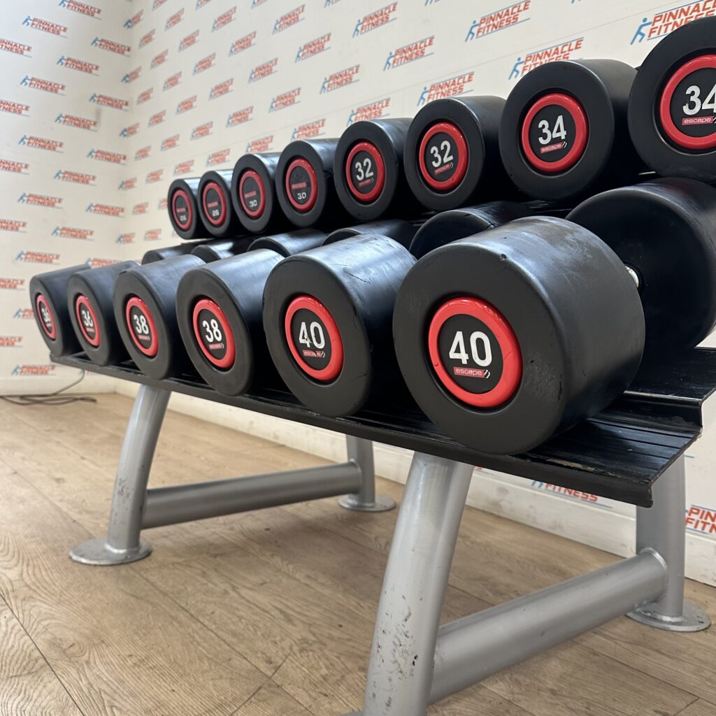 ESCAPE SBX DUMBBELL SETS 26kg to 40kg & RACK - Image 5