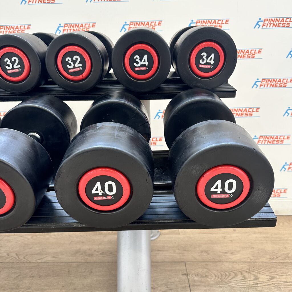 ESCAPE SBX DUMBBELL SETS 26kg to 40kg & RACK - Image 8