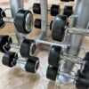 Hammer Strength PU Dumbbell Set 2kg to 20kg with Escape Fitness Storage Rack