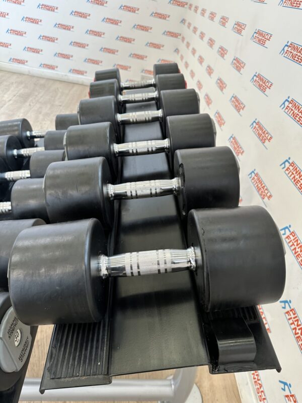 Hammer Strength PU Dumbbell Set 20kg to 30kg with Escape Fitness Storage Rack - Image 9