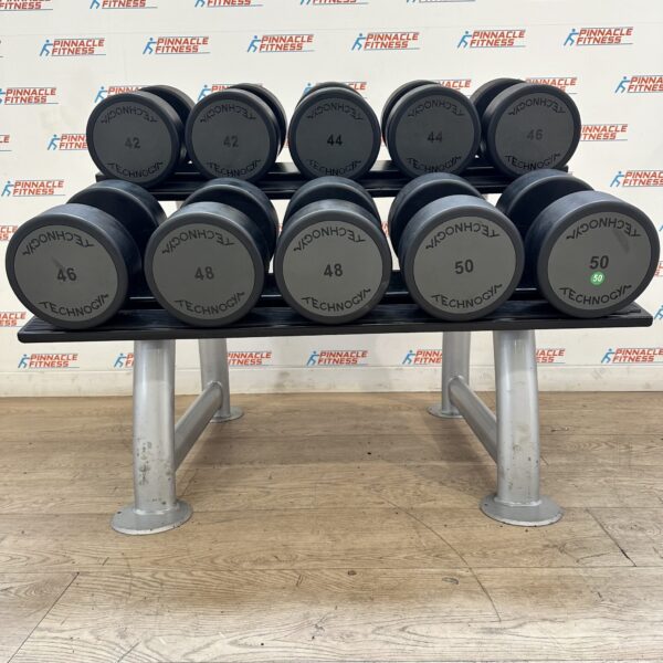 Technogym Urethane Dumbbell Set 42kg to 50kg with Rack - Image 12