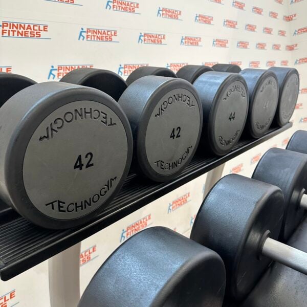 Technogym Urethane Dumbbell Set 42kg to 50kg with Rack - Image 10