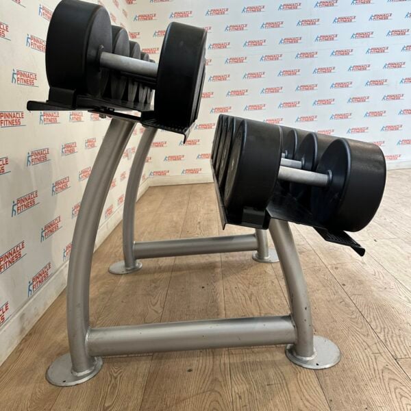 Technogym Urethane Dumbbell Set 42kg to 50kg with Rack - Image 7