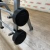 York Fixed Rubber Barbell Set with Storage Rack