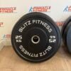 150 kg Black Rubber Bumper Plate Set