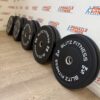 150 kg Black Rubber Bumper Plate Set