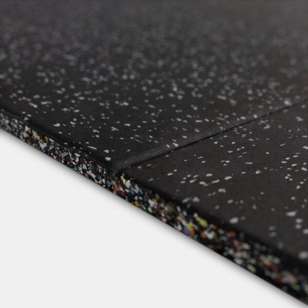 Gym Flooring | Premium EDPM 15mm Grey Speckle Rubber 1m x 1m Floor Tiles - Image 4