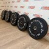 150 kg Black Rubber Bumper Plate Set