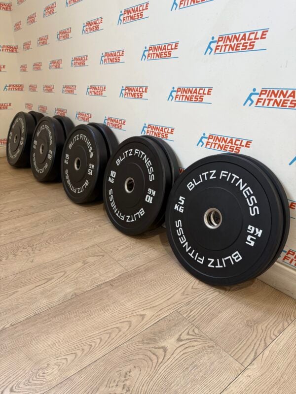 150 kg Black Rubber Bumper Plate Set