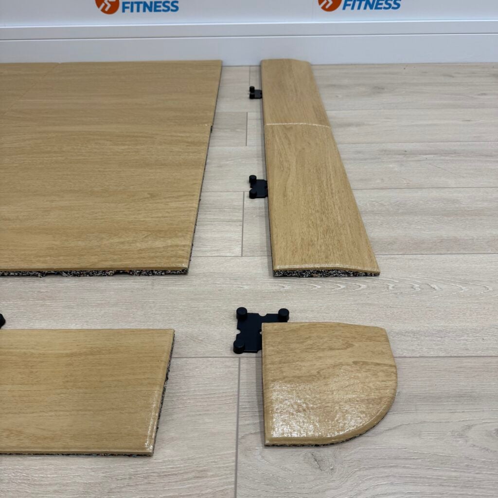Oak Wood Effect Rubber Gym Flooring by Blitz Fitness - Image 7