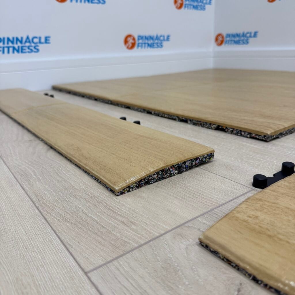 Oak Wood Effect Rubber Gym Flooring by Blitz Fitness - Image 5