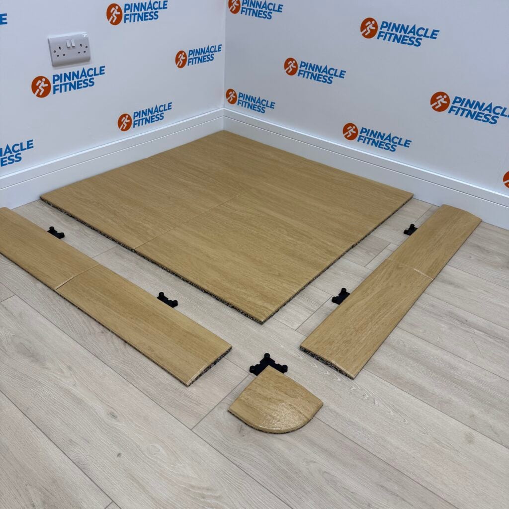 Oak Wood Effect Rubber Gym Flooring by Blitz Fitness - Image 3