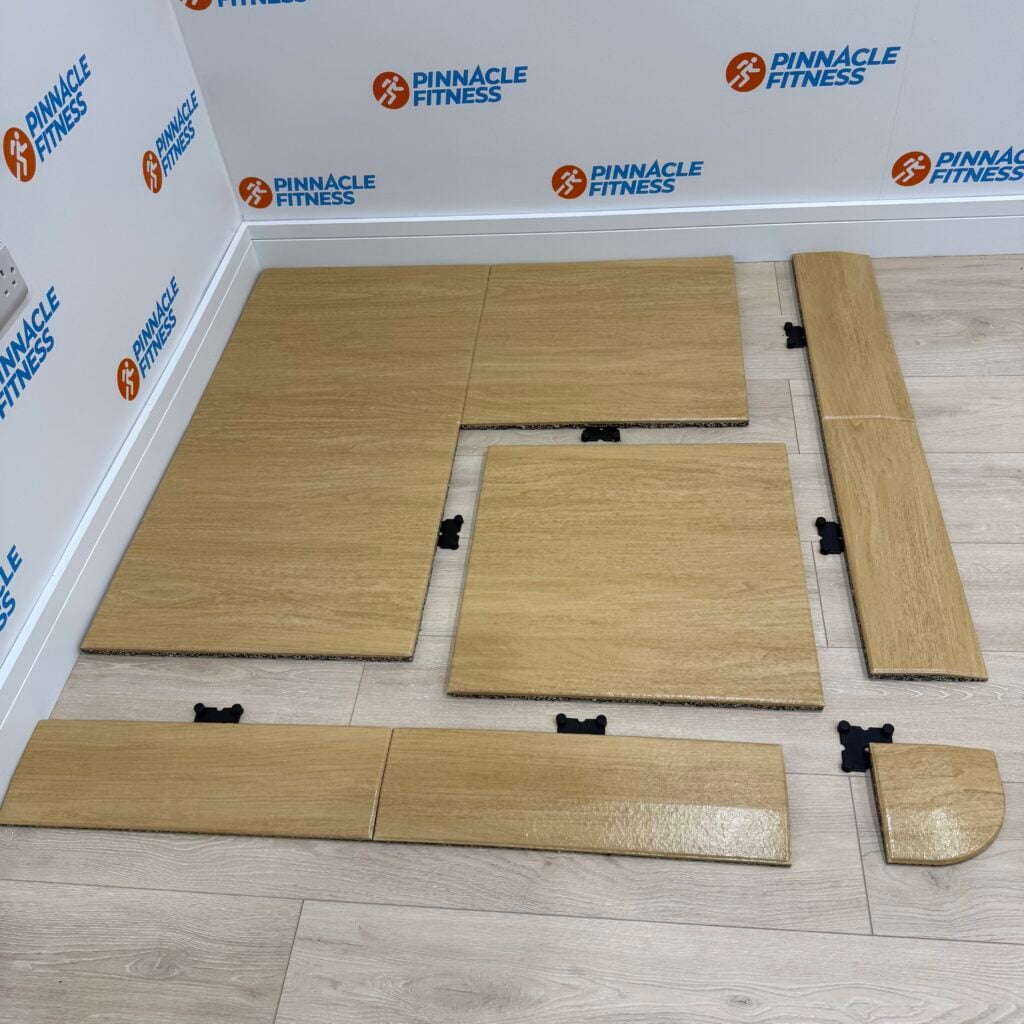 Oak Wood Effect Rubber Gym Flooring by Blitz Fitness - Image 9