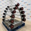 Escape Fitness Fixed Barbell Set with 10 Bar Rack