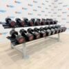 Escape Fitness Urethane Dumbbell Set 14kg to 30kg with Rack