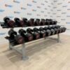Escape Fitness Urethane Dumbbell Set 14kg to 30kg with Rack
