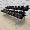 Escape Fitness Urethane Dumbbell Set 14kg to 30kg with Rack