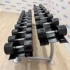 Escape Fitness Urethane Dumbbell Set 14kg to 30kg with Rack
