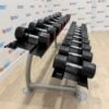 Escape Fitness Urethane Dumbbell Set 14kg to 30kg with Rack