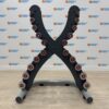 Escape Chrome Dumbbell Set 1-10kg with X Rack