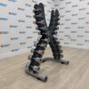 Escape Chrome Dumbbell Set 1-10kg with X Rack