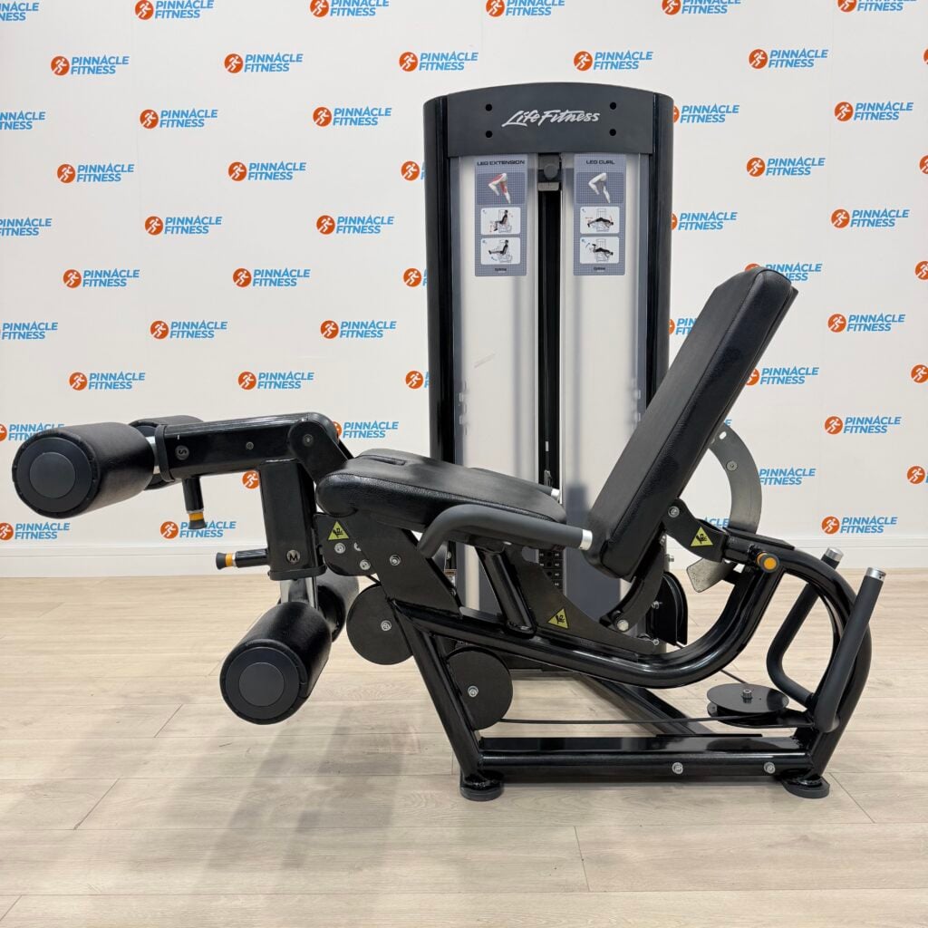 Life Fitness Optima Series Dual Purpose Leg Extension / Leg Curl (Onyx Black) - Image 2