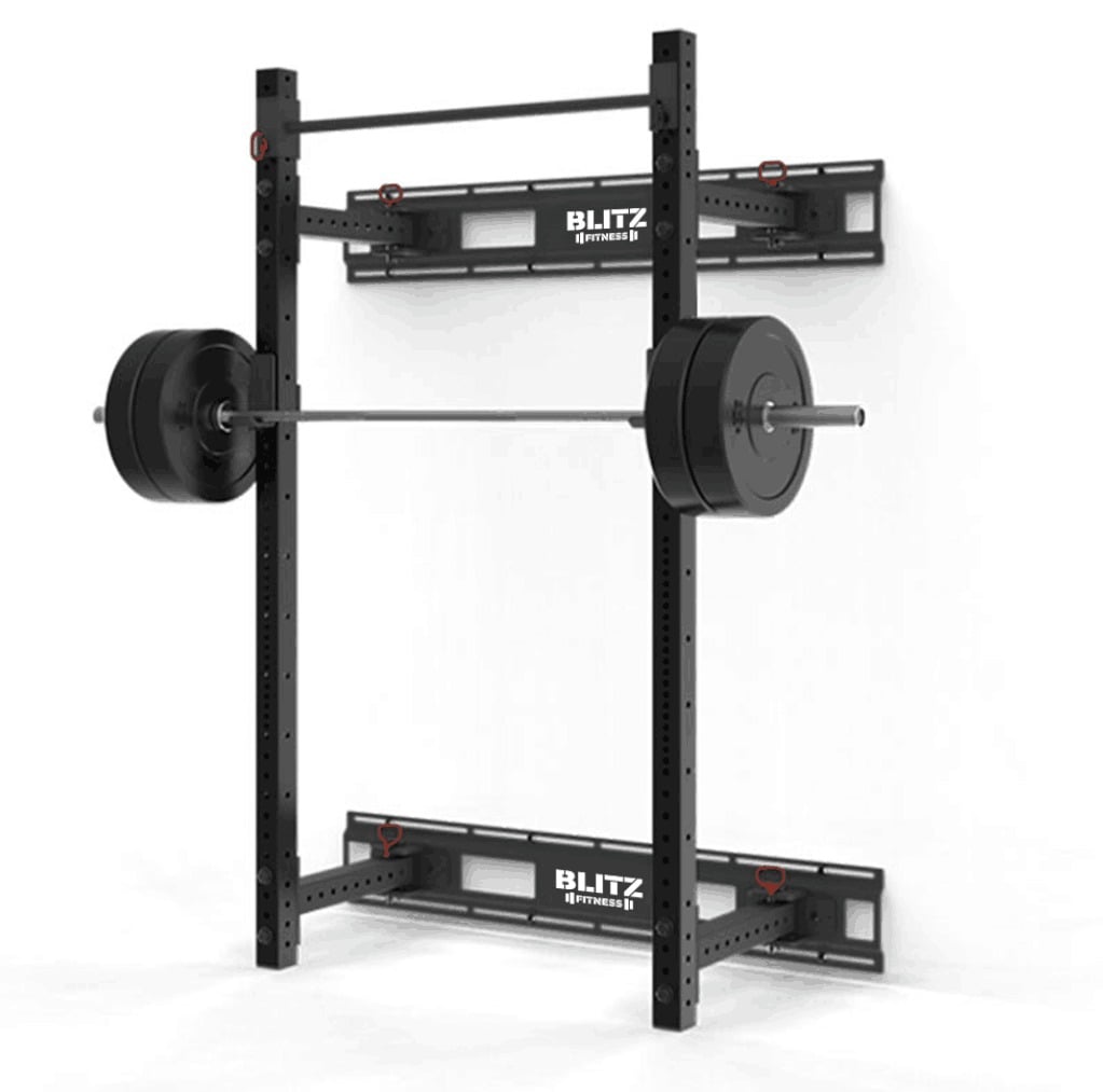 Wall Mounted Folding Half Rack by Blitz Fitness - Image 2