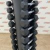 hex rubber dumbbell set