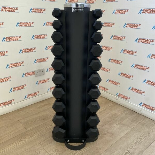 hex rubber dumbbell set
