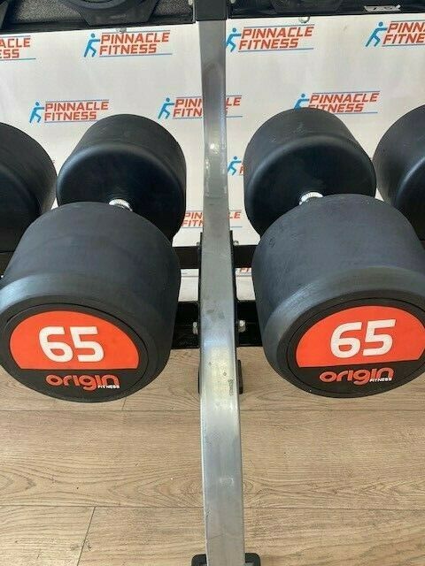 Origin Premium Round Rubber Dumbbells