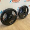 TKO Olympic Rubber Tri-Grip Weight Plate Pair **Brand New**