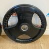 TKO Olympic Rubber Tri-Grip Weight Plate Pair **Brand New**