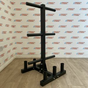 BLITZ FITNESS Olympic Bar and Olympic Plate Storage Rack  *NEW*