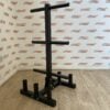 BLITZ FITNESS Olympic Bar and Olympic Plate Storage Rack  *NEW*