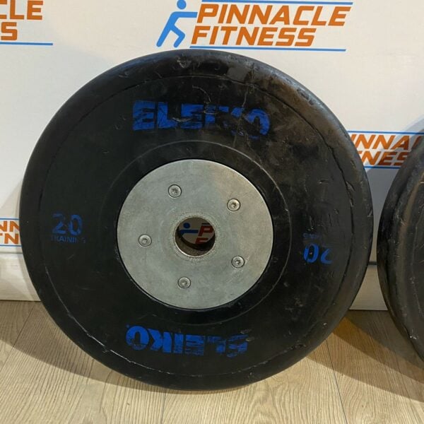 Eleiko Sport Weightlifting Training Disc - Black 2 X 20kg Weight Plates - Image 3